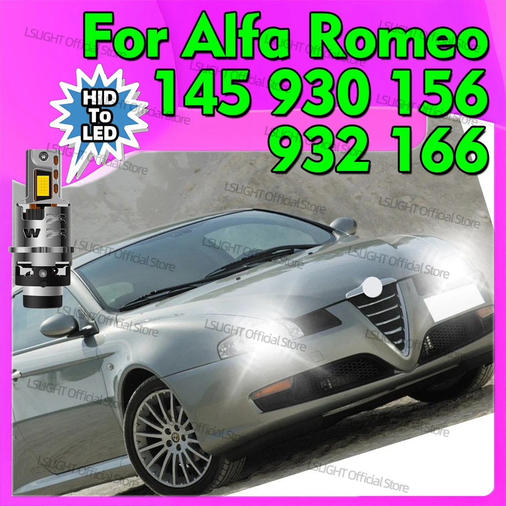 2Pcs For 1997-2005 Alfa Romeo 145 930 156 932 166 Auto Headlights HID To LED D2S D2R Headlights 110W High Power Lamps Plug&Play
2Pcs For 1997-2005 Alfa Romeo 145 930 156 932 166 Auto Headlights HID To LED D2S D2R Headlights 110W High Power Lamps Plug&Play