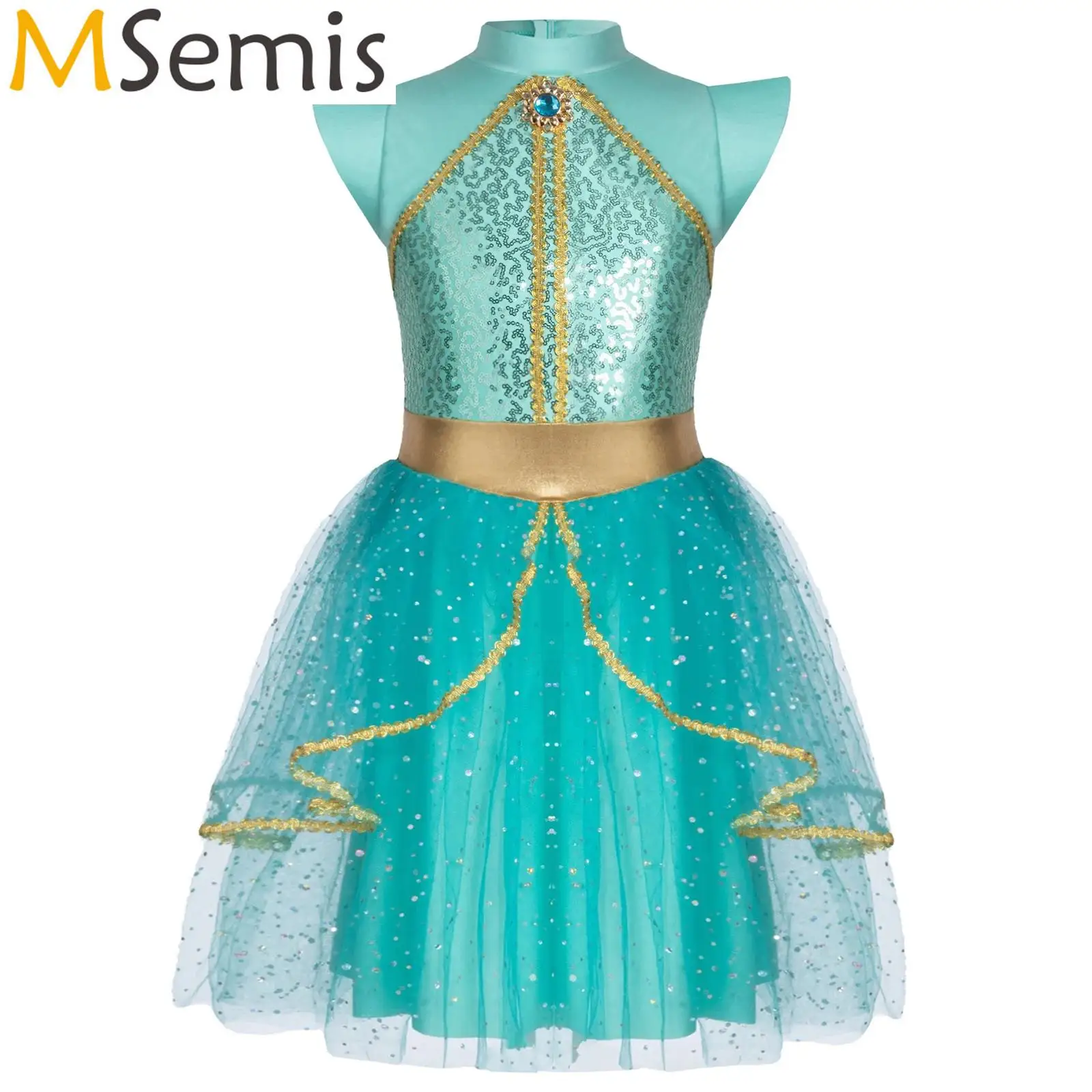 Girl Arabian Princess Halloween Dresses Cosplay Costumes Rhinestone Sequins Ballet Tulle Leotards Overlay Skirted Dress
Girl Arabian Princess Halloween Dresses Cosplay Costumes Rhinestone Sequins Ballet Tulle Leotards Overlay Skirted Dress