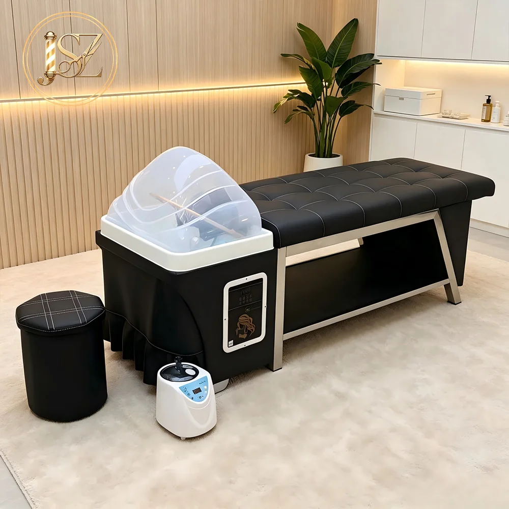 Salon Hair Furniture Thai Head Water Therapy Shampoo Bed Reclining Hair Washing Massage Chair
Salon Hair Furniture Thai Head Water Therapy Shampoo Bed Reclining Hair Washing Massage Chair