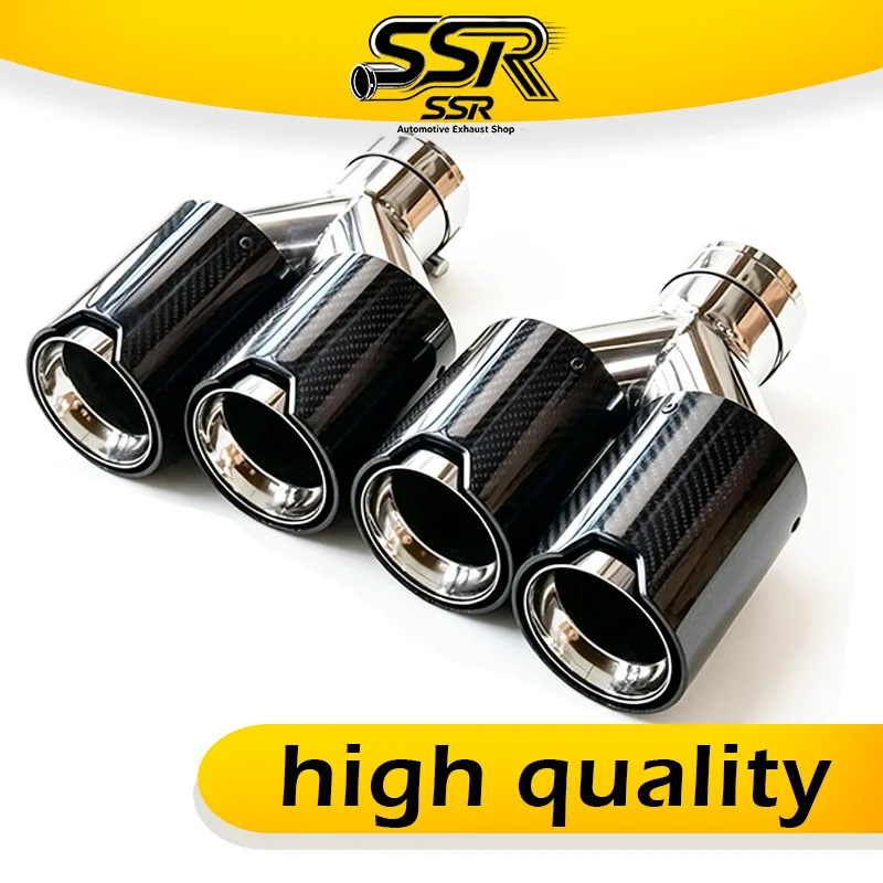 M logo Dual Carbon Fiber Stainless Steel Universal Exhaust Tips for M Performance Muffler End Pipes Car Accessory
M logo Dual Carbon Fiber Stainless Steel Universal Exhaust Tips for M Performance Muffler End Pipes Car Accessory