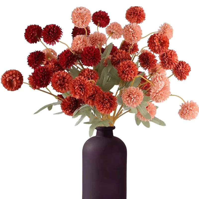 18 Pcs Artificial Chrysanthemum Flowers Orange Kiku Pom Pom Mums Flower Faux Fall Floral for Autumn Halloween Table Home Decor
18 Pcs Artificial Chrysanthemum Flowers Orange Kiku Pom Pom Mums Flower Faux Fall Floral for Autumn Halloween Table Home Decor