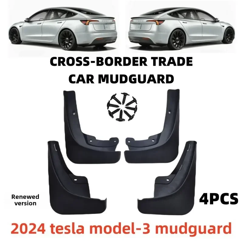 For Tesla Model 3 Highland 2024 2025 2026 1set/4pieces Car Mud Flaps Front Rear Wheel Mudguards Splash Guards Fender Accessories
For Tesla Model 3 Highland 2024 2025 2026 1set/4pieces Car Mud Flaps Front Rear Wheel Mudguards Splash Guards Fender Accessories