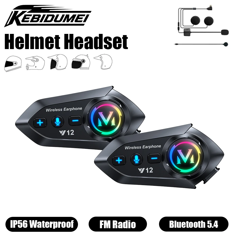 KEBIDUMEI Y12 гарнитура для шлемов Bluetooth5.4 наушники громкой связи FM-радио наушники водонепроницаемый музыкальный плеер аксессуары для мотоциклов
KEBIDUMEI Y12 гарнитура для шлемов Bluetooth5.4 наушники громкой связи FM-радио наушники водонепроницаемый музыкальный плеер аксессуары для мотоциклов