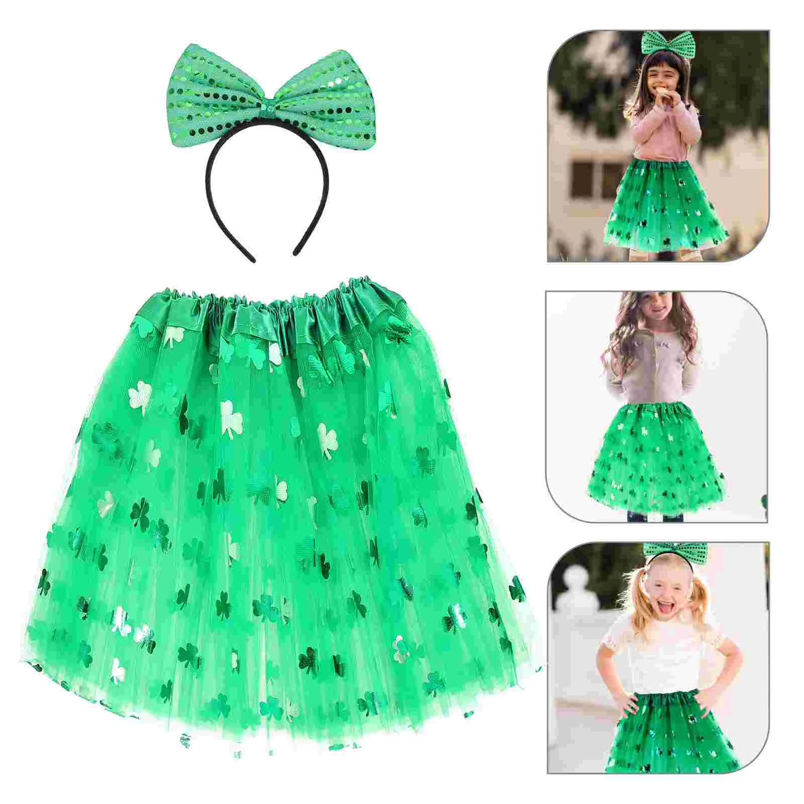 1 Set Kids St Patrick's Day Short Skirt Headband Costume Party Dress Up Supplies Green Theme Festival Props Irish Holiday
1 Set Kids St Patrick's Day Short Skirt Headband Costume Party Dress Up Supplies Green Theme Festival Props Irish Holiday