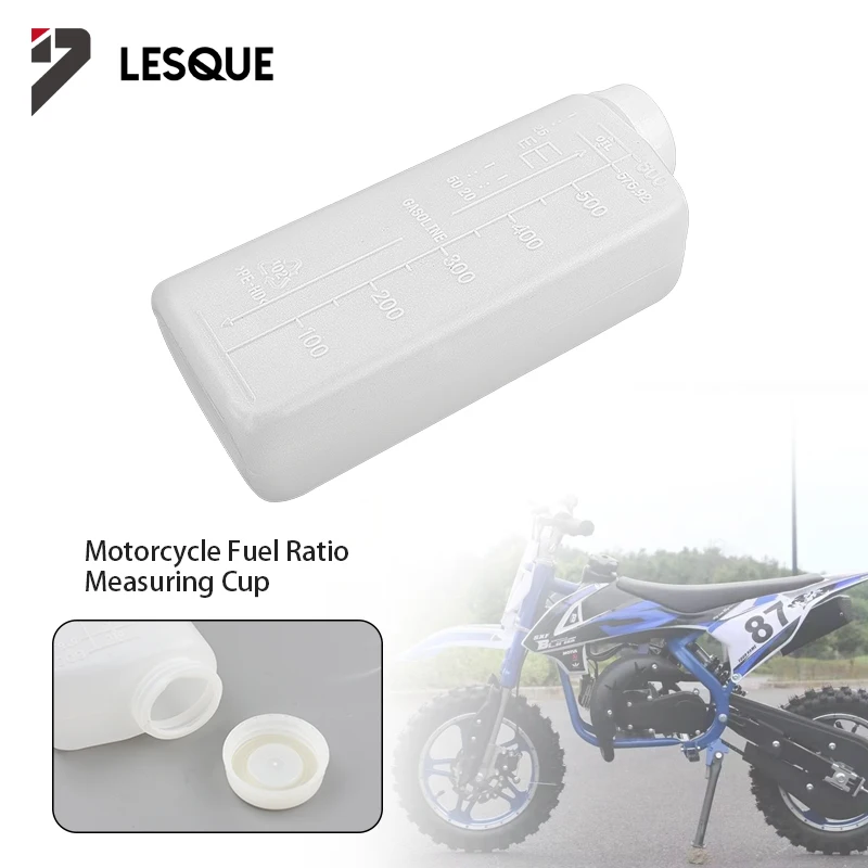 LESQUE Pit Dirt Bike Oil Mixing Bottle Container 600ML 2 Stroke Oil Petrol Fuel Jug For All Motorcycle Off Road Vehicle Bikes
LESQUE Pit Dirt Bike Oil Mixing Bottle Container 600ML 2 Stroke Oil Petrol Fuel Jug For All Motorcycle Off Road Vehicle Bikes