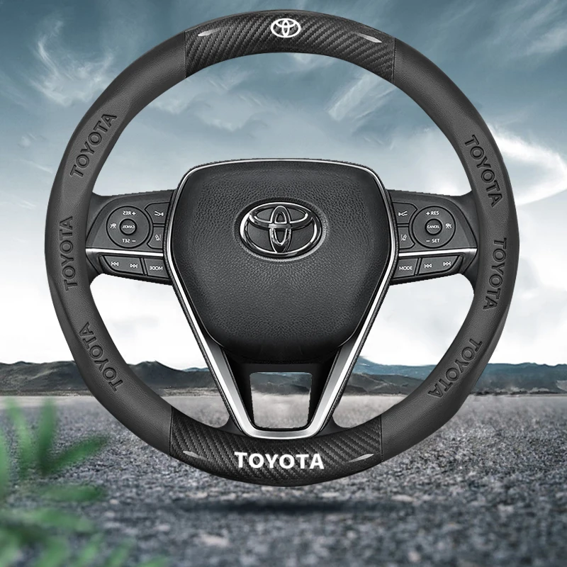 Кожаный чехол на руль из углеродного волокна для Toyota Vios Hilux Camry Harrier Innova Rush Yaris Alphard Hiace Corolla Cross RAV4
Кожаный чехол на руль из углеродного волокна для Toyota Vios Hilux Camry Harrier Innova Rush Yaris Alphard Hiace Corolla Cross RAV4