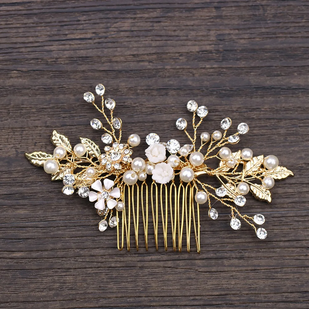 Handmade Bridal Hair Comb Rhinestone Pearl Flower Crystal Headpiece Wedding Party Prom Elegant Beautiful Bridal Headwear
Handmade Bridal Hair Comb Rhinestone Pearl Flower Crystal Headpiece Wedding Party Prom Elegant Beautiful Bridal Headwear