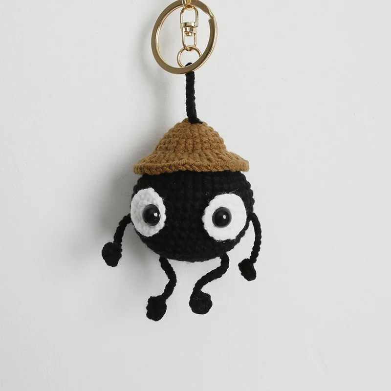 Cute Black Briquettes Doll Crochet Keyrings Creative Coal Ball Sprite Knitting Keychain For Backpack Pendant Knitted Accessories
Cute Black Briquettes Doll Crochet Keyrings Creative Coal Ball Sprite Knitting Keychain For Backpack Pendant Knitted Accessories