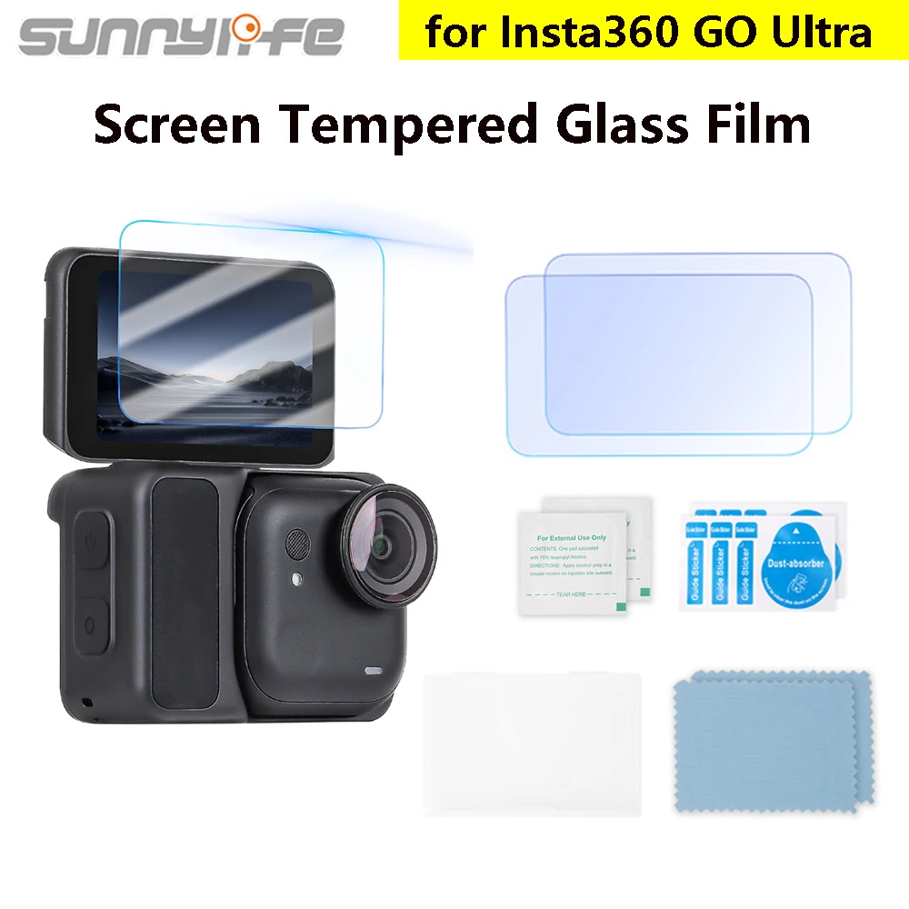 Sunnylife Tempered Glass Flim for Insta360 GO Ultra Screen Protector Film Anti-Scratch HD Camera Protective Film Accessories
Sunnylife Tempered Glass Flim for Insta360 GO Ultra Screen Protector Film Anti-Scratch HD Camera Protective Film Accessories