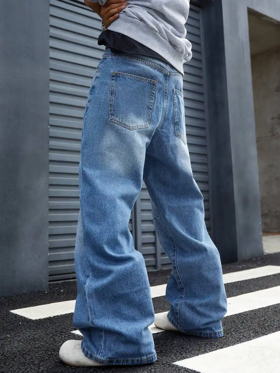 Mens Super Baggy Wide Leg Non-Stretch Light Wash Denim Jeans Y2K Streetwear
Mens Super Baggy Wide Leg Non-Stretch Light Wash Denim Jeans Y2K Streetwear