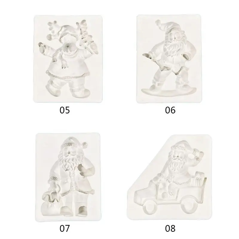 E8BD Christmas Square Silicone Material Chocolate Molds DIY Fondant Cake Moulds
E8BD Christmas Square Silicone Material Chocolate Molds DIY Fondant Cake Moulds