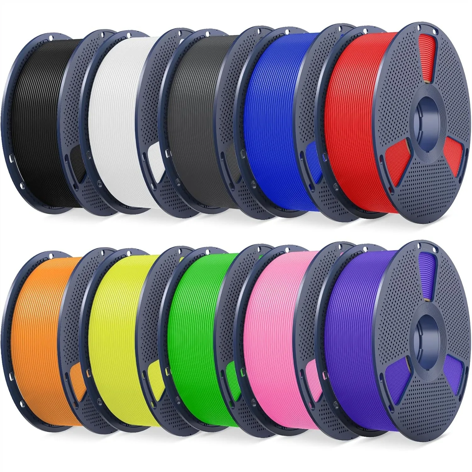 High Speed PLA Filament Bundle 1.75mm, 10 Color Pack for 3D Printing
High Speed PLA Filament Bundle 1.75mm, 10 Color Pack for 3D Printing