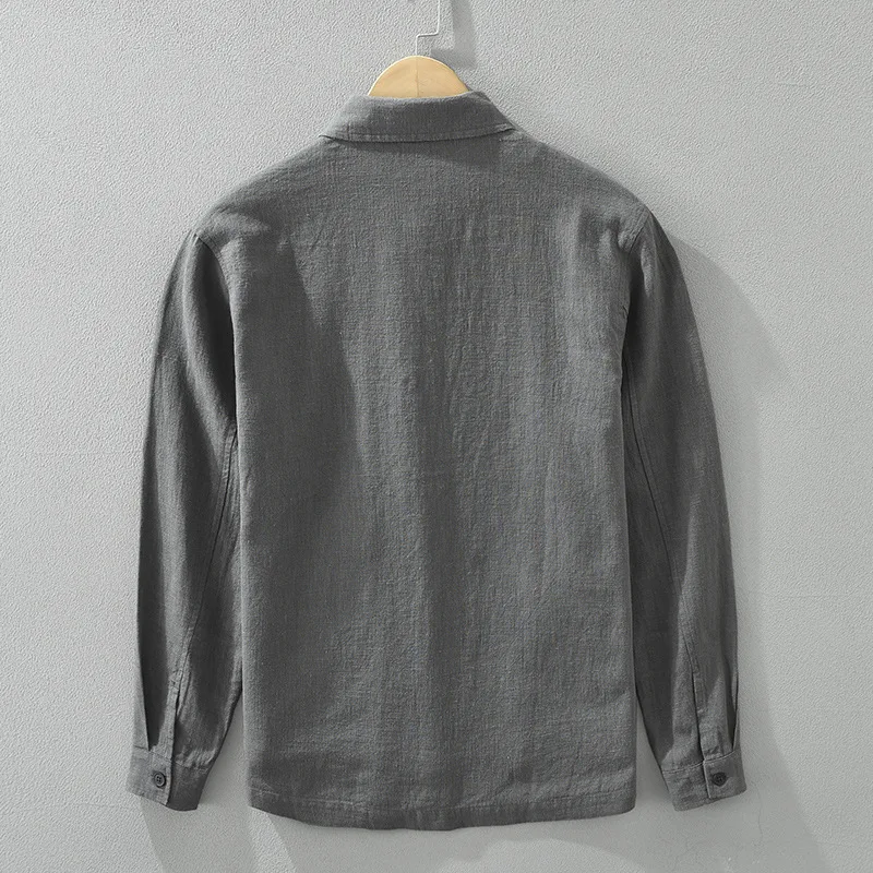 Spring New Vintage Simple Long Sleeve Shirts for Men Clothing Casual Ramie Cotton Fresh Turn-down Collar Soft CM7205
Spring New Vintage Simple Long Sleeve Shirts for Men Clothing Casual Ramie Cotton Fresh Turn-down Collar Soft CM7205