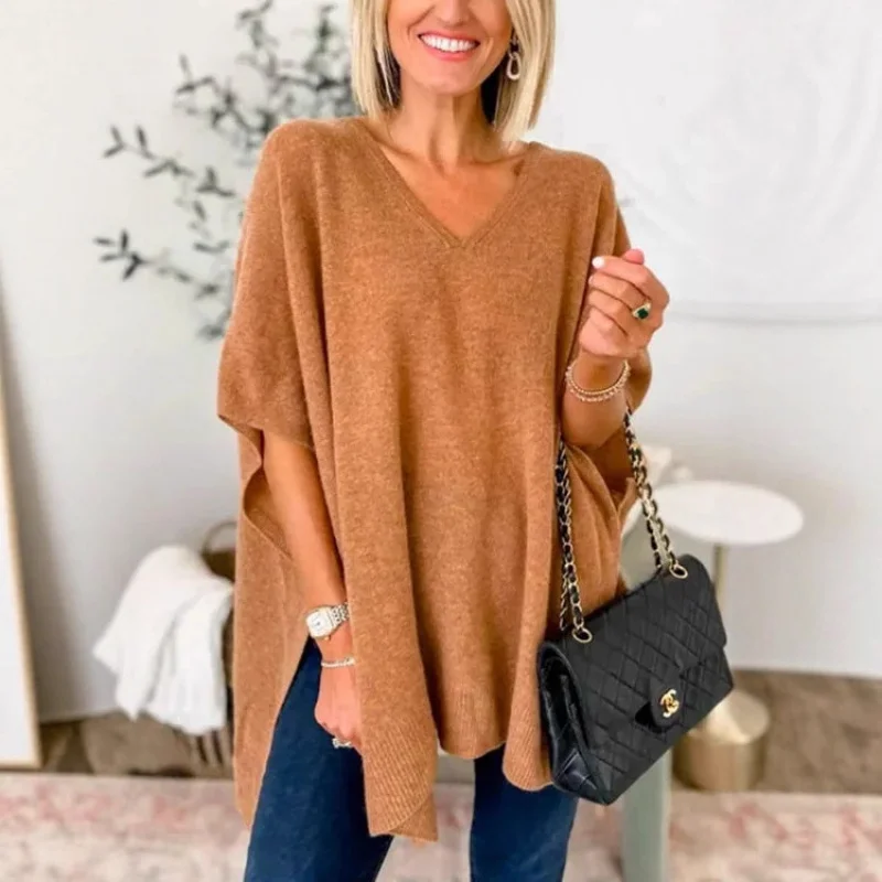 Batwing Sve Color Knitted Sweater awl Women's Loose Fit Ultra Thin Tee Quarter Sve Hoodie Faion Sle
Batwing Sve Color Knitted Sweater awl Women's Loose Fit Ultra Thin Tee Quarter Sve Hoodie Faion Sle