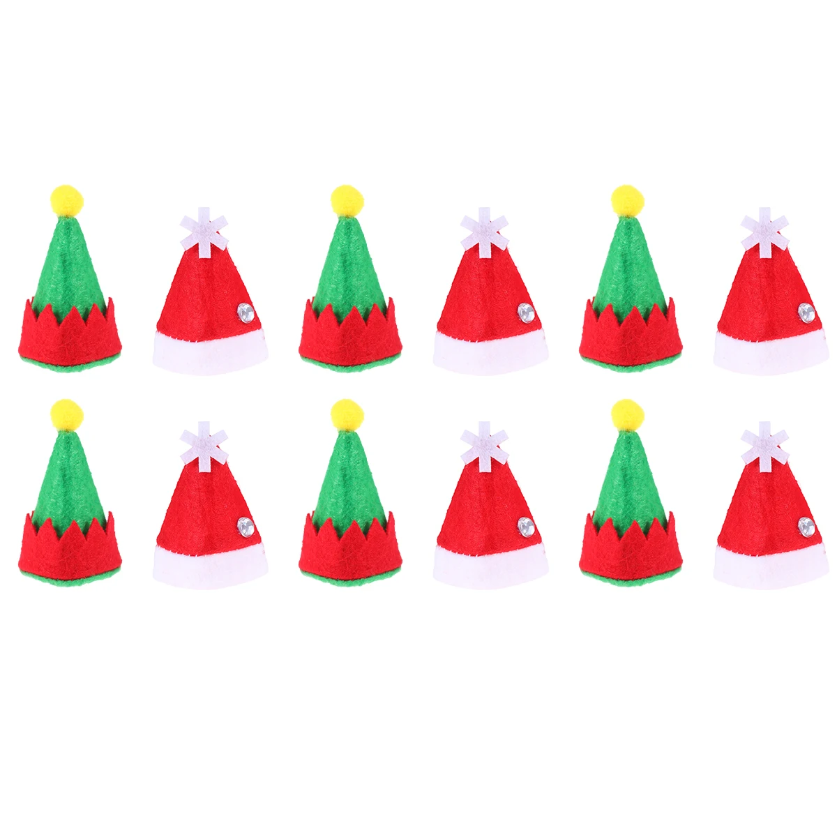 12 Pcs Christmas Hat Candy Decorations Mini Elf Hats Lollipop Reusable Non Woven Xmas Party Ornaments Holiday Accessories
12 Pcs Christmas Hat Candy Decorations Mini Elf Hats Lollipop Reusable Non Woven Xmas Party Ornaments Holiday Accessories