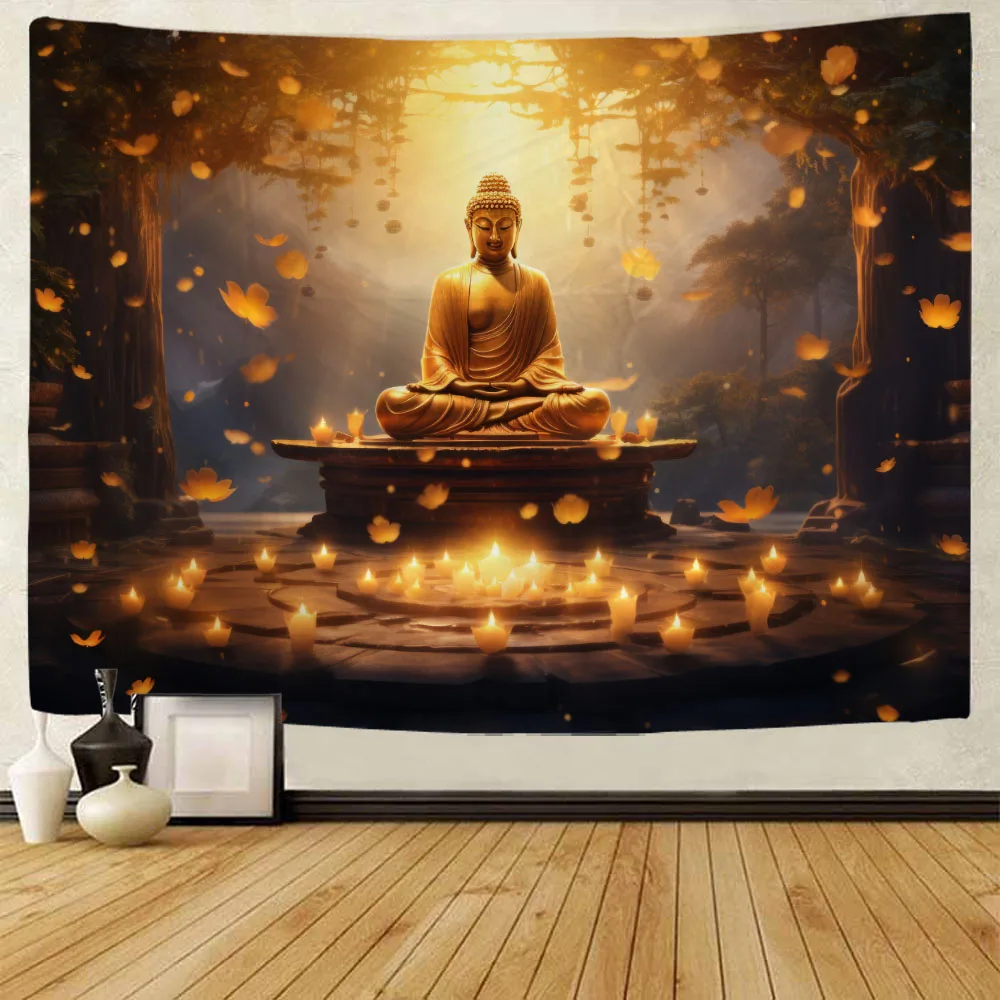 Buddhist art tapestries, multi size wall paintings, aesthetic decoration background fabrics for living rooms and homes
Buddhist art tapestries, multi size wall paintings, aesthetic decoration background fabrics for living rooms and homes