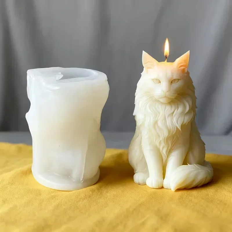 Sitting Cat Aroma Plaster Resin Ornaments Mould Handmade Soap Candle Making Supplies DIY Cute Kitty Silicone Candle Mold
Sitting Cat Aroma Plaster Resin Ornaments Mould Handmade Soap Candle Making Supplies DIY Cute Kitty Silicone Candle Mold