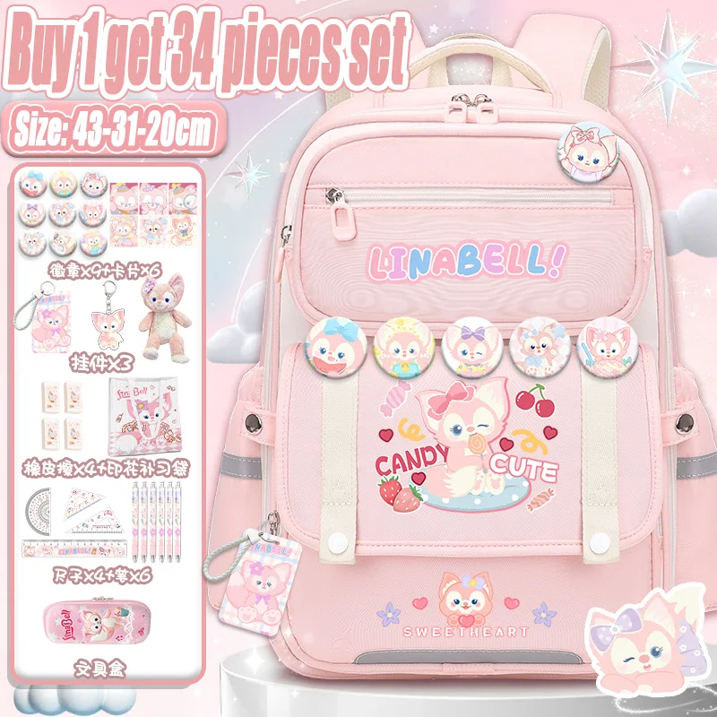 Рюкзак Lina Bell для девочек, новинка 2025 года, рюкзак Sanrio, модный молодежный школьный рюкзак большой вместимости с принтом
Рюкзак Lina Bell для девочек, новинка 2025 года, рюкзак Sanrio, модный молодежный школьный рюкзак большой вместимости с принтом
