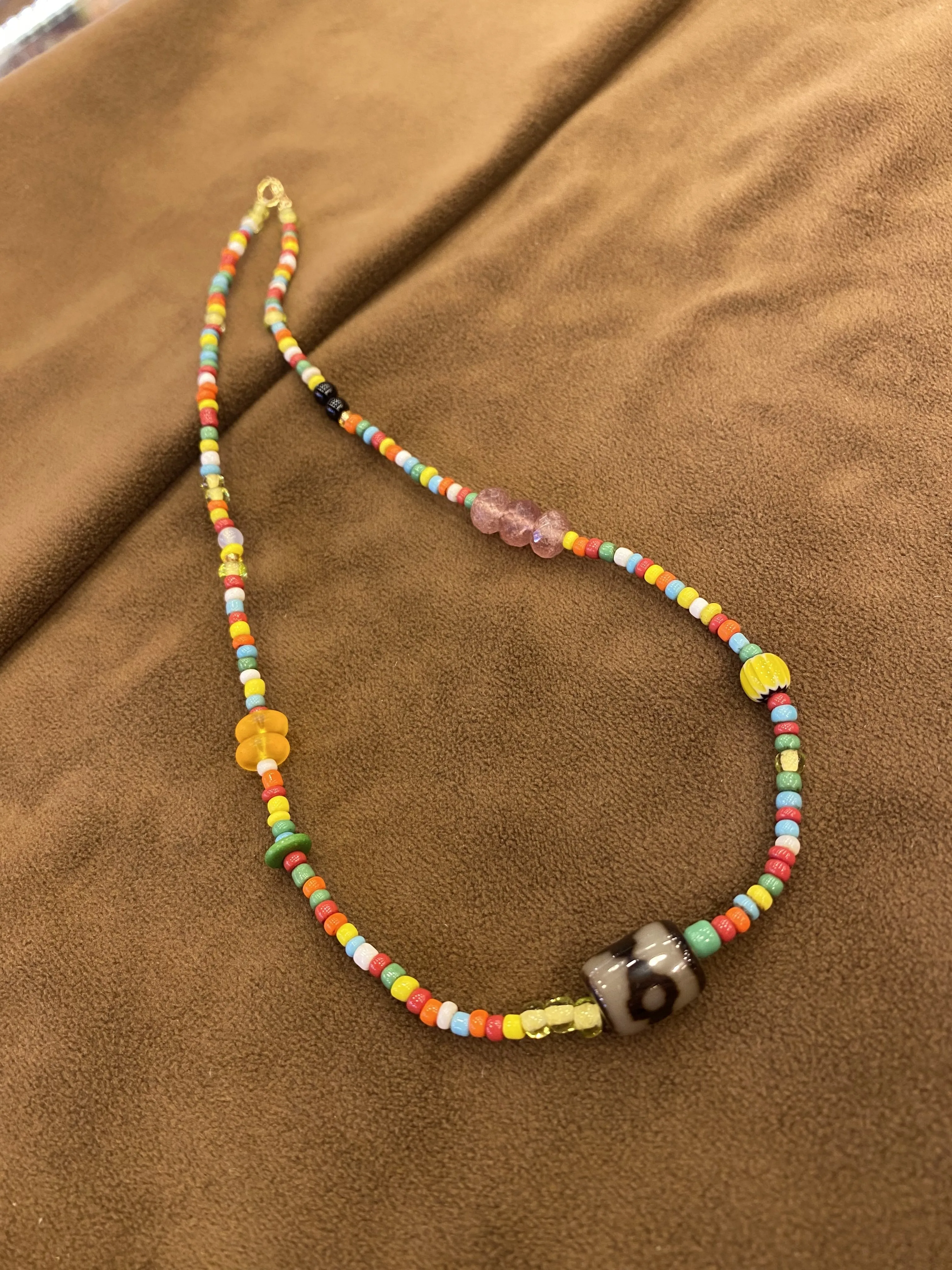 Bohemian Dopamine Colorful Beaded Necklace
Bohemian Dopamine Colorful Beaded Necklace