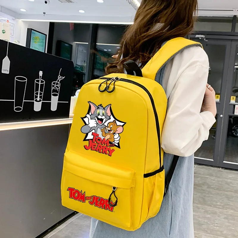 Tom and Jerry Students Schoolbag Cartoon Anime Pattern Printed Backpack Back To School Large Capacity Backpacks Stationery Gifts
Tom and Jerry Students Schoolbag Cartoon Anime Pattern Printed Backpack Back To School Large Capacity Backpacks Stationery Gifts