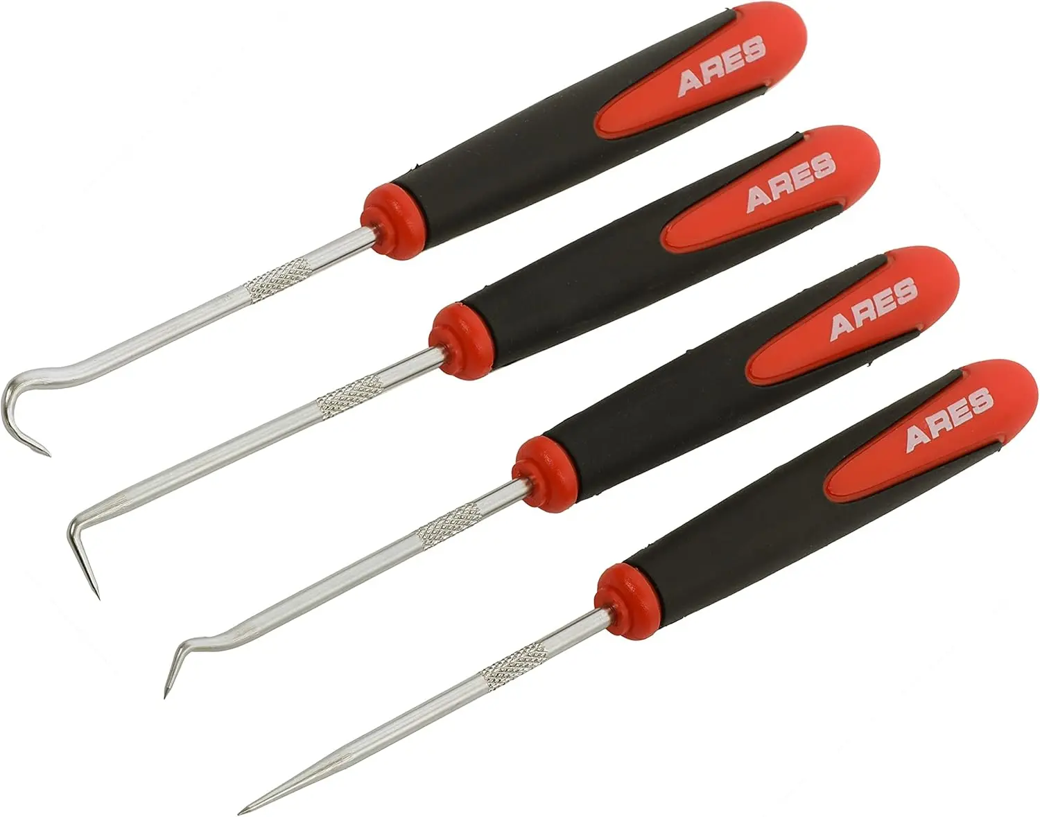 4-Piece Mini Hook and Pick Set with Angled, Straight, Full Hooks - Hardened Steel for Removing Hoses, O-Rings, Gaskets
4-Piece Mini Hook and Pick Set with Angled, Straight, Full Hooks - Hardened Steel for Removing Hoses, O-Rings, Gaskets