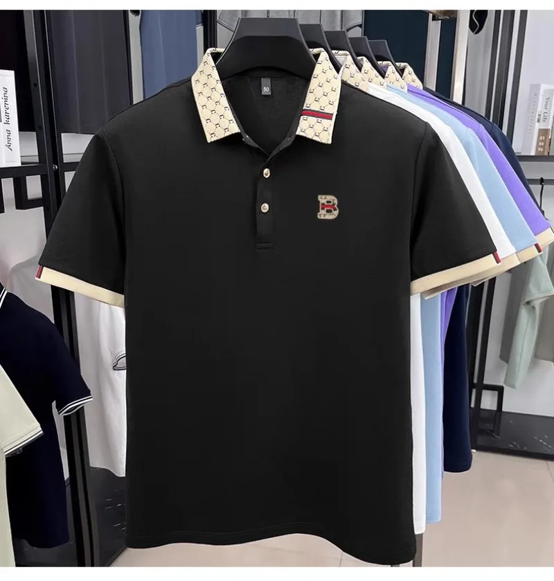 Men's Luxury Fashion Business Casual Golf Shirt Summer Comfortable Short Sleeve T-Shirt Letter Embroidery Versatile Top
Men's Luxury Fashion Business Casual Golf Shirt Summer Comfortable Short Sleeve T-Shirt Letter Embroidery Versatile Top