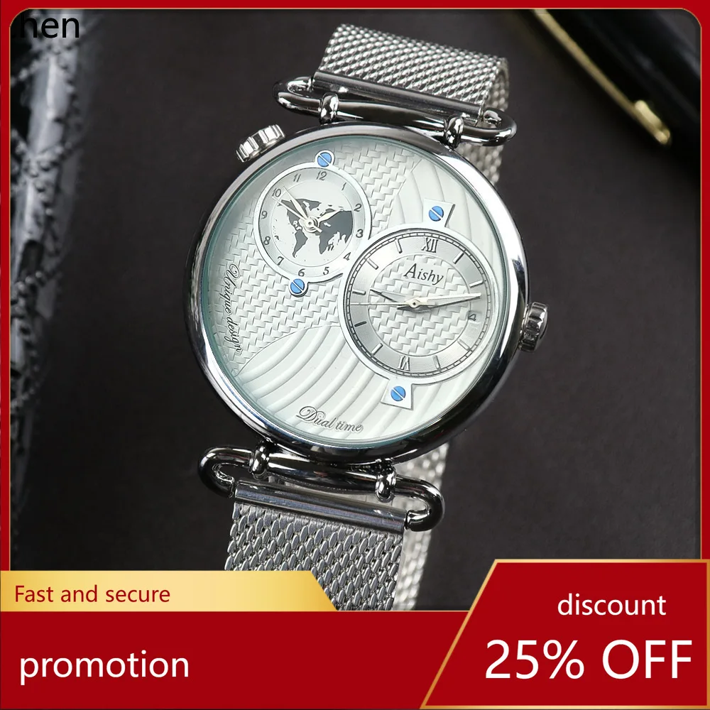 YFY Top-tier Business Watch Men's Watch Dual Time Zone Watch
YFY Top-tier Business Watch Men's Watch Dual Time Zone Watch