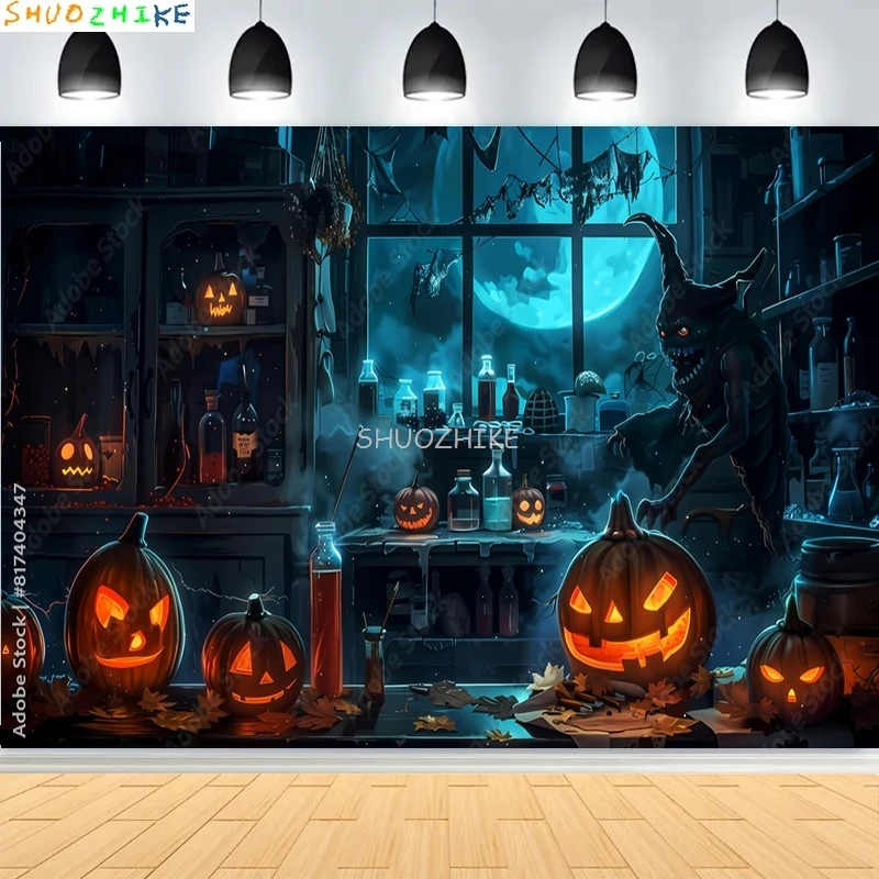 Halloween Day Castle Graveyard Horror Dark Cemetery Scene Photography Backdrops Pumpkins Moon Photo Background KB-05
Halloween Day Castle Graveyard Horror Dark Cemetery Scene Photography Backdrops Pumpkins Moon Photo Background KB-05