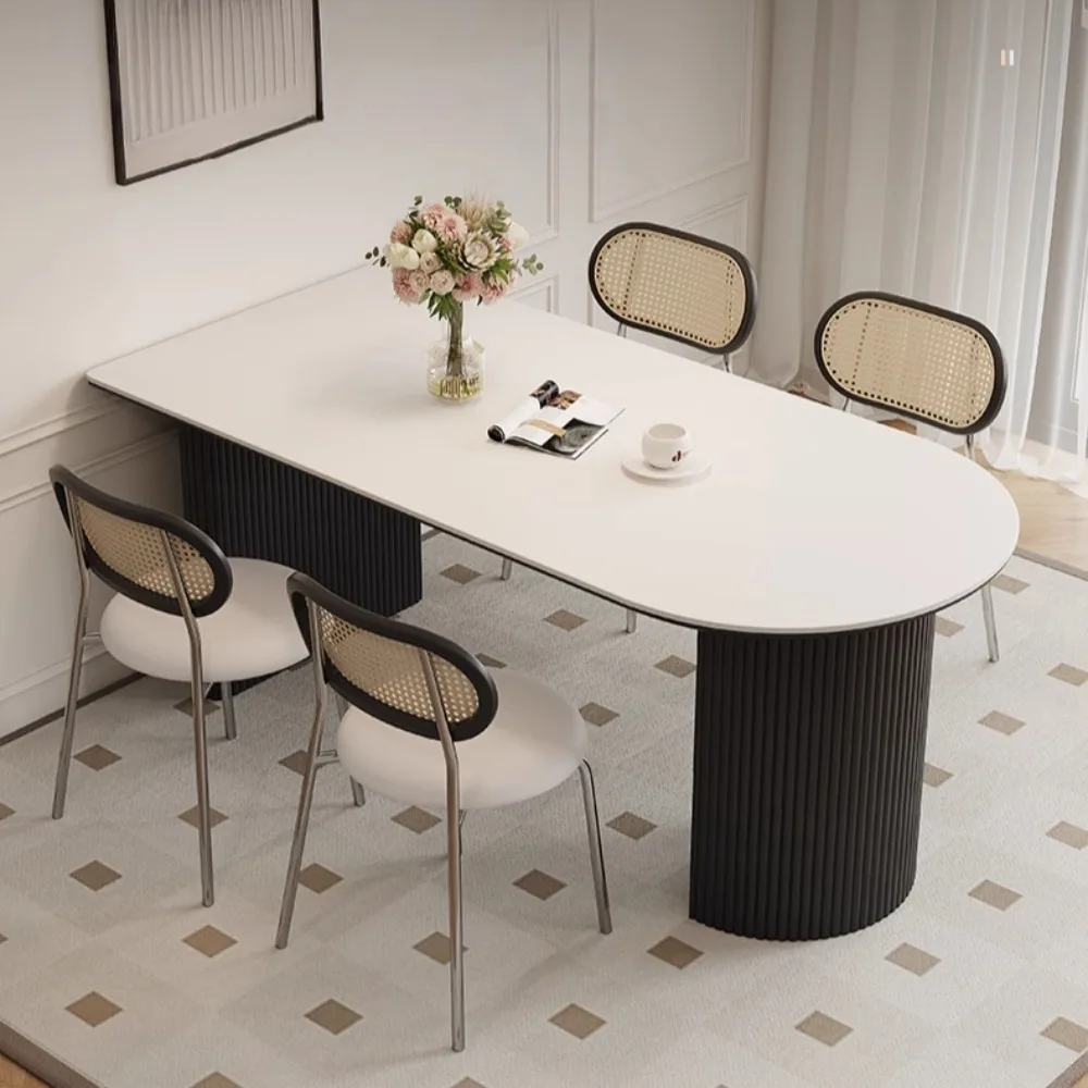 Rectangle Luxury Dining Table Modern Living Coffee Minimalist Dining Table Waterproof Breakfast Mesa De Comedor Furniture
Rectangle Luxury Dining Table Modern Living Coffee Minimalist Dining Table Waterproof Breakfast Mesa De Comedor Furniture