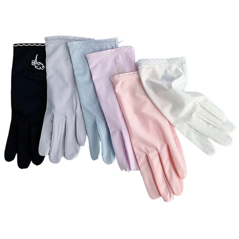Breathable Anti - Slip Women's Summer Gloves: Thin Ice Silk, Fingerless with Touch - Screen and Sun Protection
Breathable Anti - Slip Women's Summer Gloves: Thin Ice Silk, Fingerless with Touch - Screen and Sun Protection