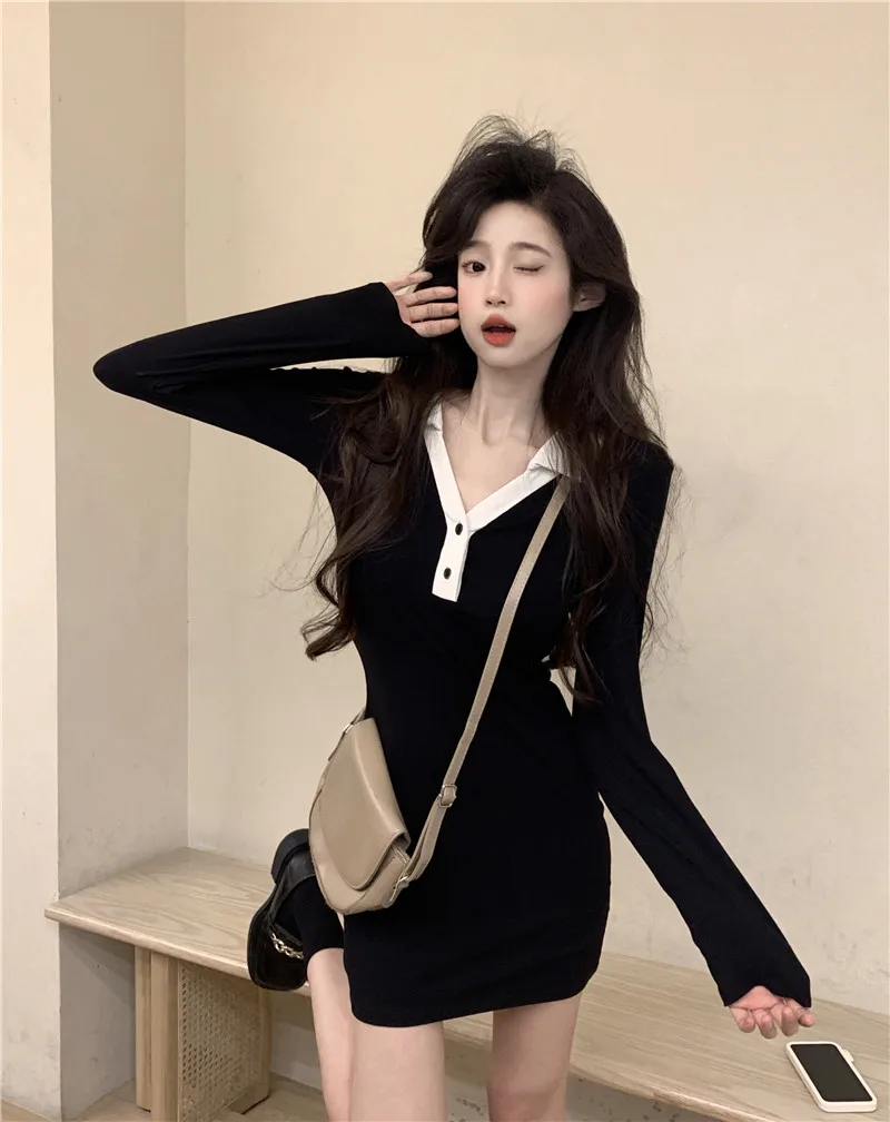 Early Autumn Sexy Hottie Salt Wear Lightly Cooked Dresses Sub Wrap Hip Long Sleeve Short Dresses
Early Autumn Sexy Hottie Salt Wear Lightly Cooked Dresses Sub Wrap Hip Long Sleeve Short Dresses