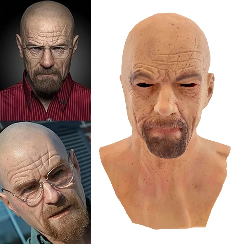 Old Man Mask Halloween Realistic Full Head Latex Mask Human Male Head Face Masks Cosplay Party Costume Accessories
Old Man Mask Halloween Realistic Full Head Latex Mask Human Male Head Face Masks Cosplay Party Costume Accessories