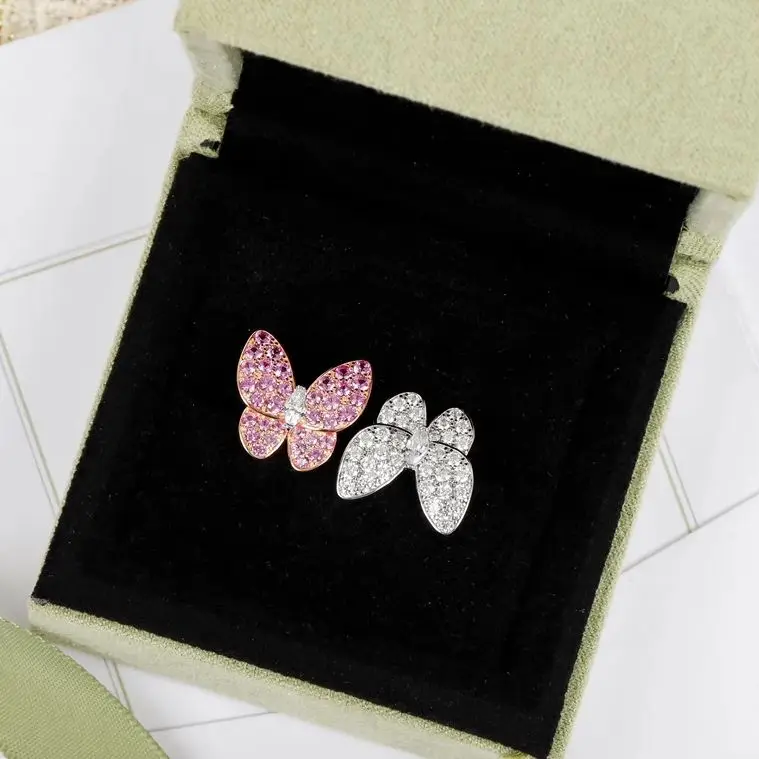 Fashion Top Quality Full Diamond Colored Crystal Butterfly Silver Ring Women Fine Jewelry Couples Trend
Fashion Top Quality Full Diamond Colored Crystal Butterfly Silver Ring Women Fine Jewelry Couples Trend