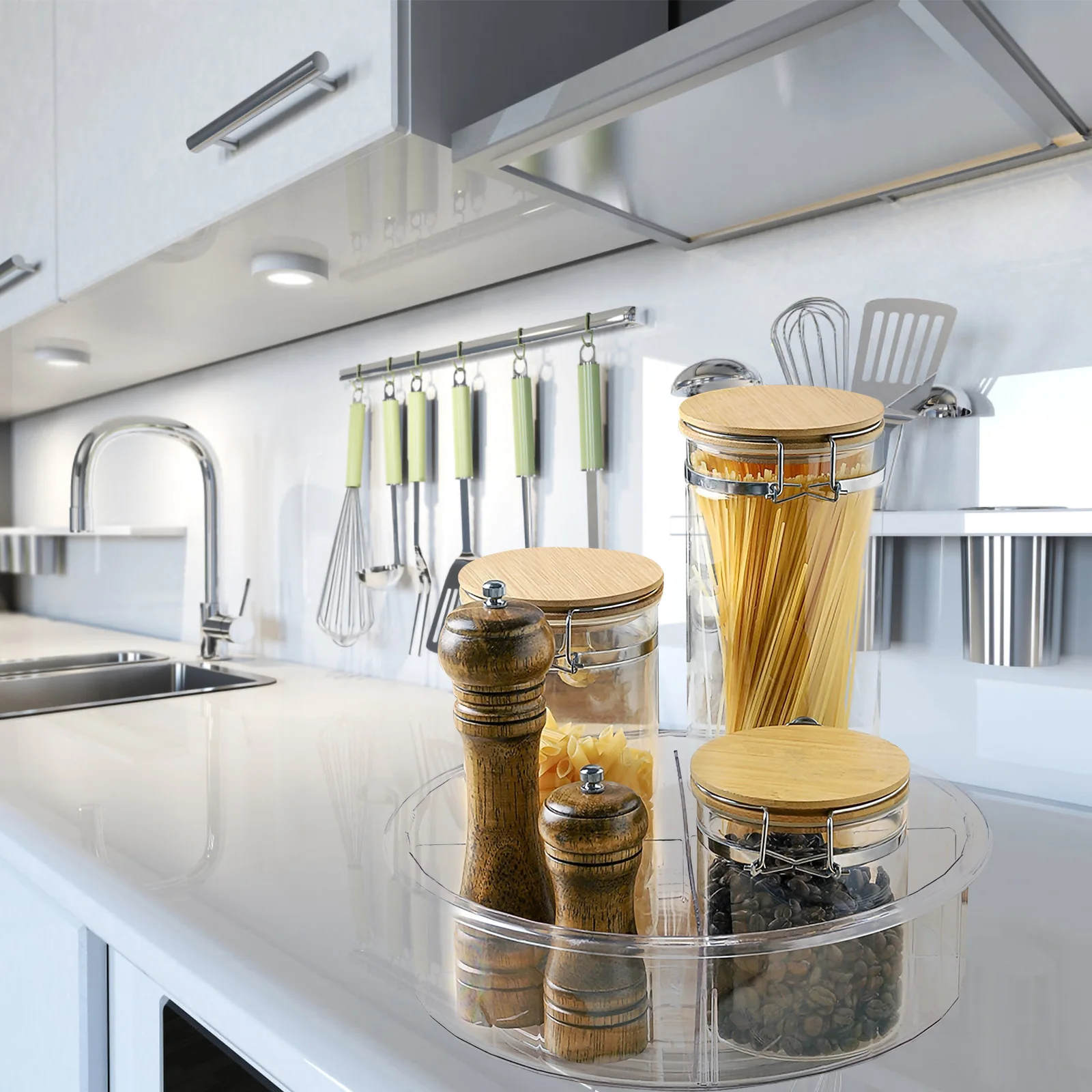 Rotating Seasoning Storage Large Capacity Kitchen ganizer Resistant Tray Countertop Storage Rack Desktop Condiment Holder 
Rotating Seasoning Storage Large Capacity Kitchen ganizer Resistant Tray Countertop Storage Rack Desktop Condiment Holder