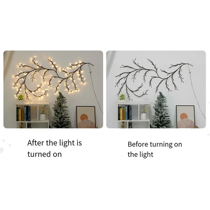 144 LED Tree Branch Rattan Lights Willow Vine Lights Warm White 8 Function Model EU Plug With Remote Control Easy To Use
144 LED Tree Branch Rattan Lights Willow Vine Lights Warm White 8 Function Model EU Plug With Remote Control Easy To Use