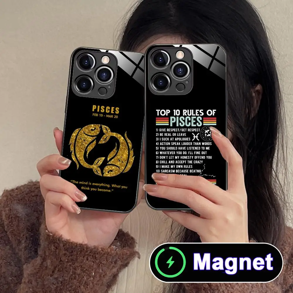 Zodiac Sign Pisces Phone Case for iPhone 17 16 15 14 13 12 11 Air Pro Max Plus Mini Glass MagSafe Cover
Zodiac Sign Pisces Phone Case for iPhone 17 16 15 14 13 12 11 Air Pro Max Plus Mini Glass MagSafe Cover