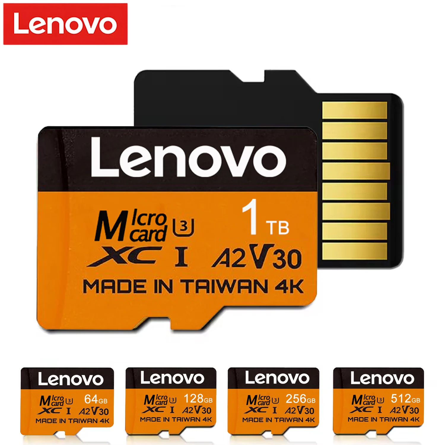 Lenovo High-Speed Memory Card A2 4K Micro SD Card 512GB U3 V30 TF Flash Cards Mini SD Card for Phone/Tablet/PC Cross-Use
Lenovo High-Speed Memory Card A2 4K Micro SD Card 512GB U3 V30 TF Flash Cards Mini SD Card for Phone/Tablet/PC Cross-Use