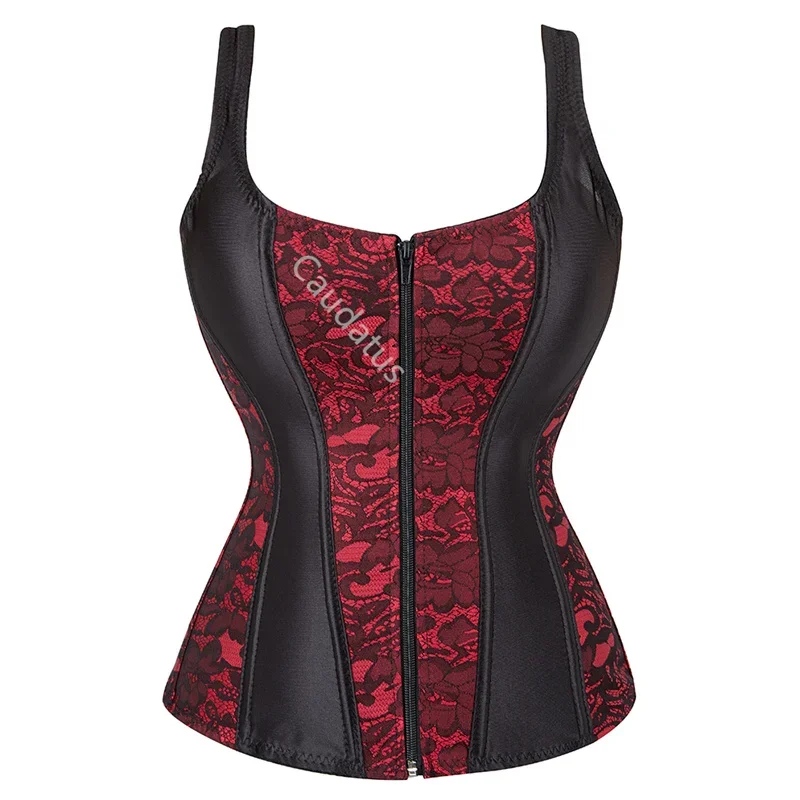 Корсеты Caudatus для женщин, большие размеры, топ на молнии, на шнуровке, плечевой ремень, корсет-бюстье, сексуальное женское белье, стильное парчовое красное
Корсеты Caudatus для женщин, большие размеры, топ на молнии, на шнуровке, плечевой ремень, корсет-бюстье, сексуальное женское белье, стильное парчовое красное