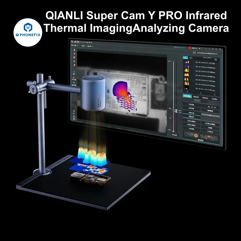 Qianli Toolplus Supercam X 3D Thermal Imager Camera Mobile Iphone Motherboard PCB Electrical Fault Detection Diagnosis Instrumen
Qianli Toolplus Supercam X 3D Thermal Imager Camera Mobile Iphone Motherboard PCB Electrical Fault Detection Diagnosis Instrumen
