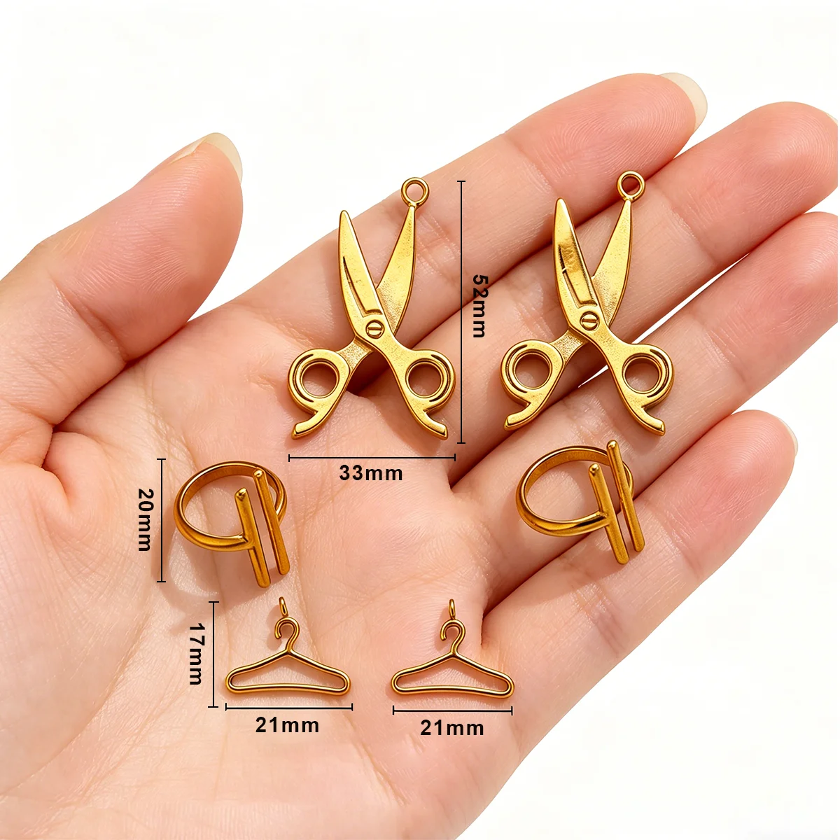 2pcs Stainless Steel Vintage Scissor Pendant DIY Waterproof Metal Hanger Hardware Accessories Charm Jewelry Keychain Making Gift
2pcs Stainless Steel Vintage Scissor Pendant DIY Waterproof Metal Hanger Hardware Accessories Charm Jewelry Keychain Making Gift