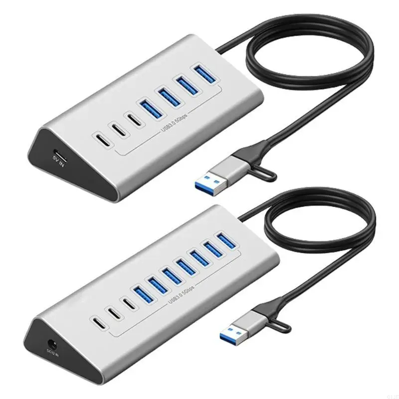 Q1JC 7/10 Port USB3.0 Type C HUB Aluminum Socket Hub USB Splitter 7/10 Port Fast Data Transmission For Laptop Accessories
Q1JC 7/10 Port USB3.0 Type C HUB Aluminum Socket Hub USB Splitter 7/10 Port Fast Data Transmission For Laptop Accessories