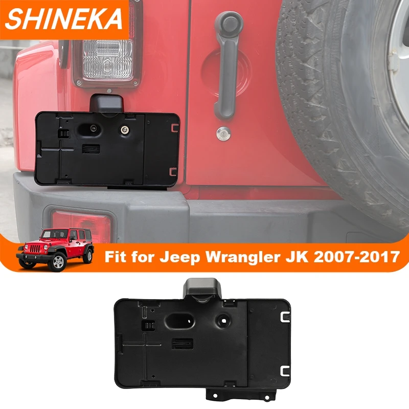 SHINEKA Car Rear License Plate Holder Frame with Light Mounting Bracket For Jeep Wrangler JK 2007-2017 Exterior Accessories
SHINEKA Car Rear License Plate Holder Frame with Light Mounting Bracket For Jeep Wrangler JK 2007-2017 Exterior Accessories