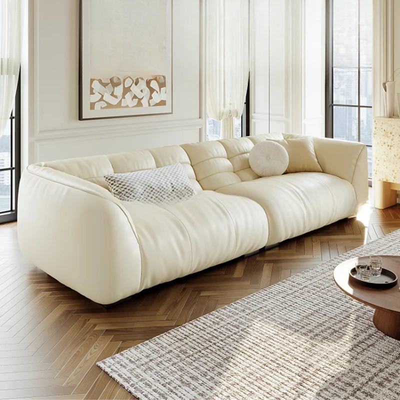 Minimalist leather sofa, cream style, simple, straight row, princess seat, sofa
Minimalist leather sofa, cream style, simple, straight row, princess seat, sofa