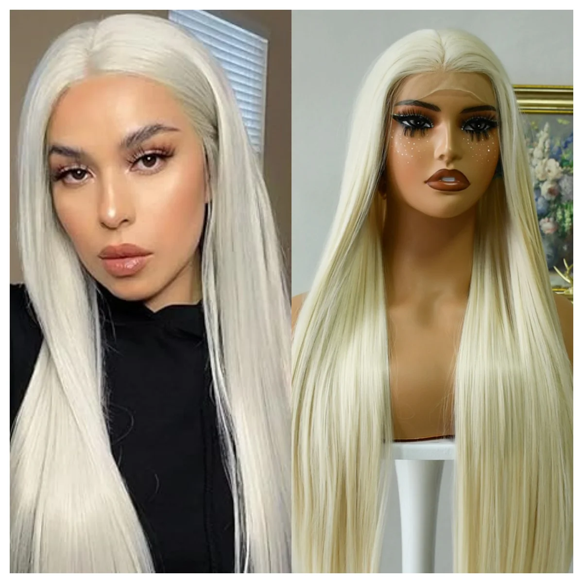 White Wig Long Straight Blonde Wig Synthetic Lace Front Wigs Heat Resistant Fiber Hair Cosplay Daily Wear Wig парик
White Wig Long Straight Blonde Wig Synthetic Lace Front Wigs Heat Resistant Fiber Hair Cosplay Daily Wear Wig парик