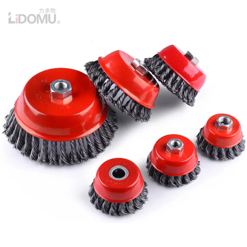 1 Piece. Abrasive Metal Polishing Rust and Paint Removal Wire Wheel Grinding Tool Twisted Steel Wire Brush
1 Piece. Abrasive Metal Polishing Rust and Paint Removal Wire Wheel Grinding Tool Twisted Steel Wire Brush