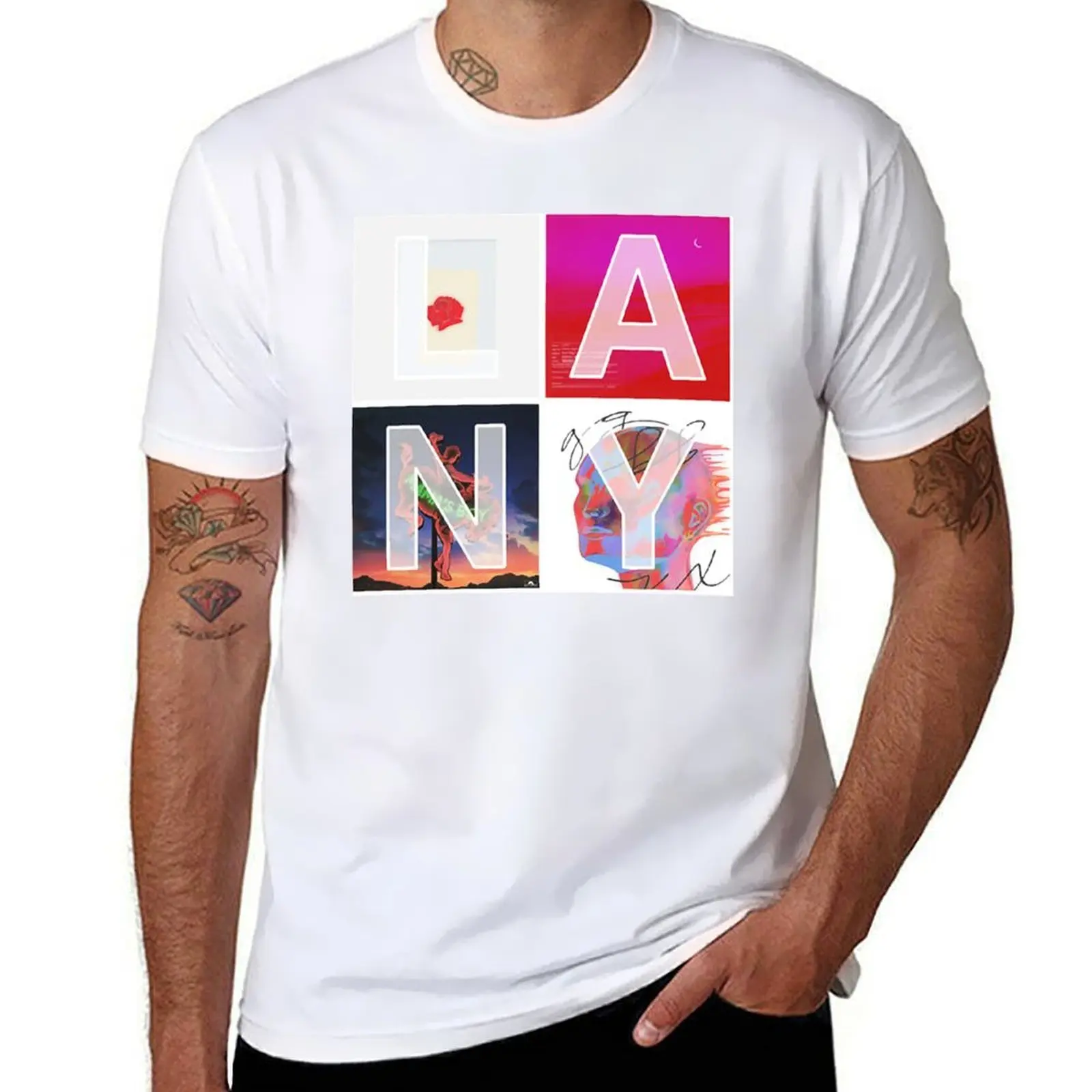 LANY album mosaic T-Shirt anime t shirts oversize black cotton t-shirt plain for man package T-Shirt
LANY album mosaic T-Shirt anime t shirts oversize black cotton t-shirt plain for man package T-Shirt