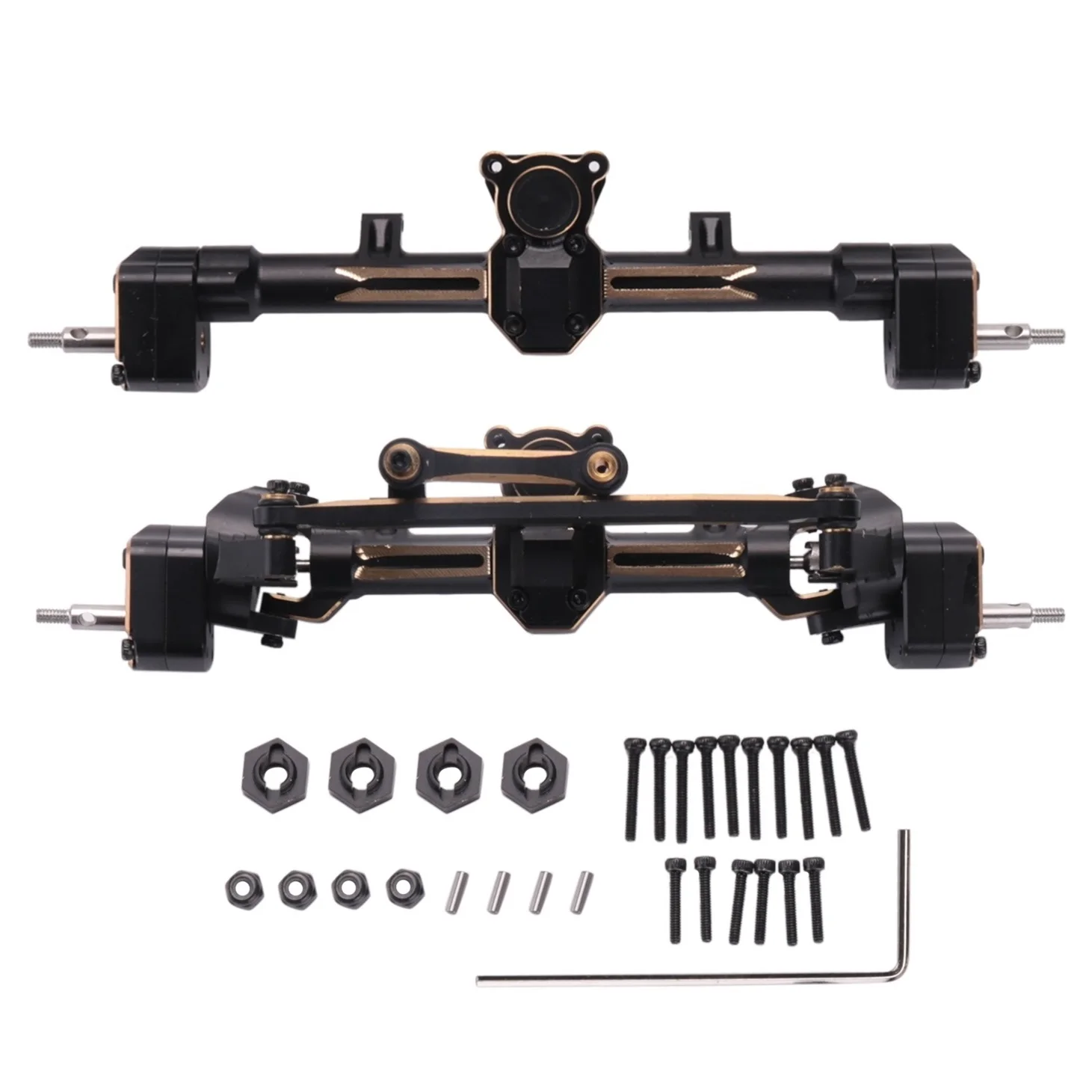 Brass Complete Front and Rear Portal Axle Set for 1/24 RC Crawler Car Axial SCX24 JLU Gladiator C10 Deadbolt Upgrade Parts
Brass Complete Front and Rear Portal Axle Set for 1/24 RC Crawler Car Axial SCX24 JLU Gladiator C10 Deadbolt Upgrade Parts