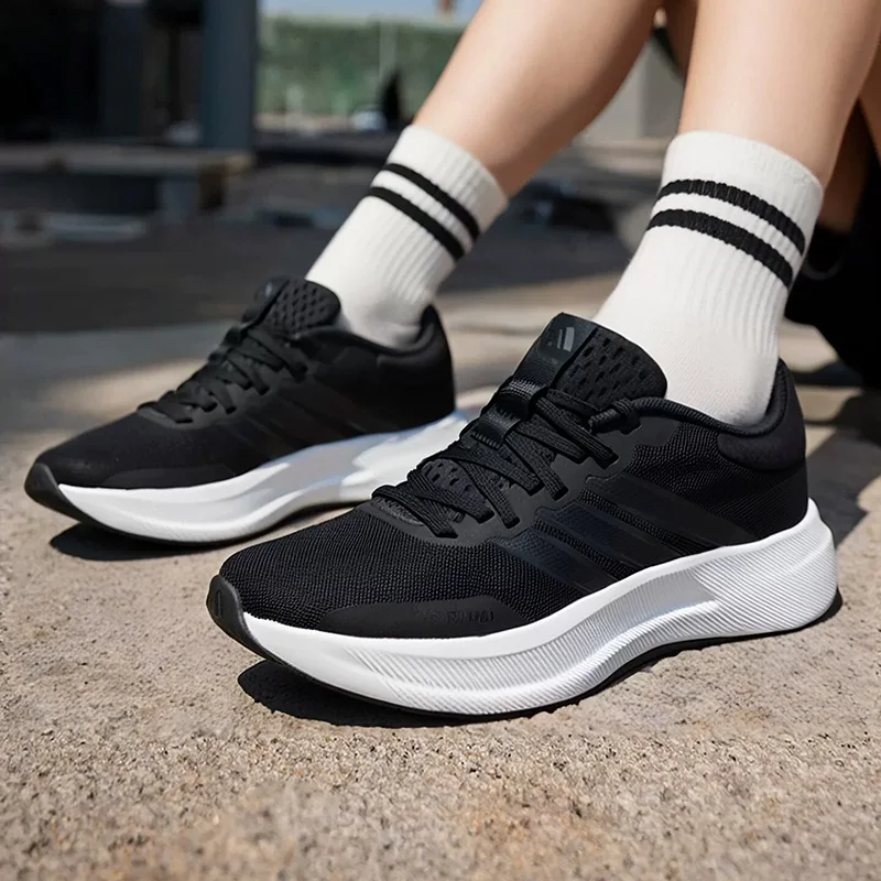 adidas Black White Gradient Three Stripes Breathable Mesh Light Cushion Running Sneakers JQ6404
adidas Black White Gradient Three Stripes Breathable Mesh Light Cushion Running Sneakers JQ6404