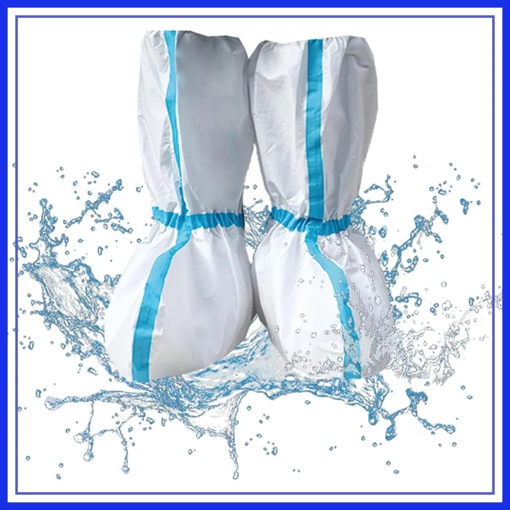 14 PCS(7 Pairs) Disposable Shoe Covers, Non-slip Waterproof Boot Foot Covers, White 18 Inches Tall
14 PCS(7 Pairs) Disposable Shoe Covers, Non-slip Waterproof Boot Foot Covers, White 18 Inches Tall