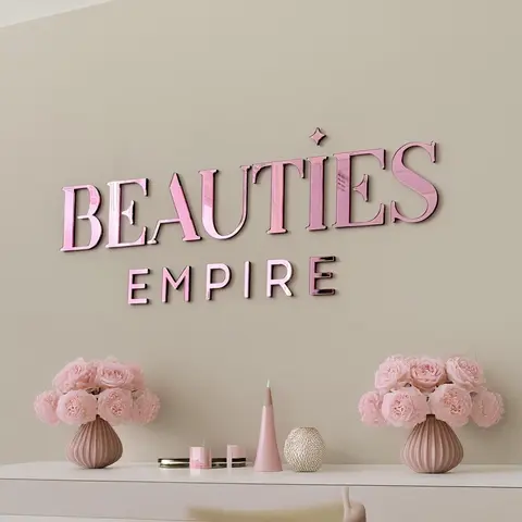 Custom Acrylic Sign Metal Sign Business Laser cut Metal Sign 3D Logo Wall Logo Letter For shop Salon Hotel Indoor Decor Sign